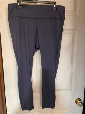 ZELOS Deep Navy High-Waist Performance Leggings